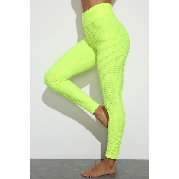 Yellow High Waisted Yoga Pants Seamless Fitness Leggings Women