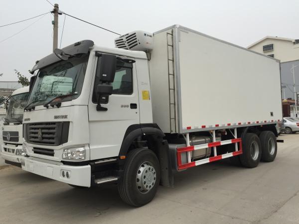 Refrigerated Box Truck With Euro III , Refrigerated Delivery Truck 6X4