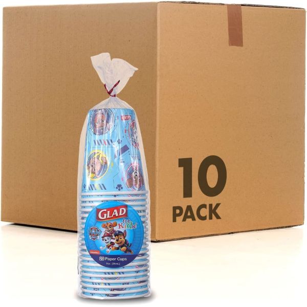 Счастливые для детей лапы патруль бумажные чашки одноразовые бумажные чашки с лапой патруль дизайн для детей тяжелый груз одноразовые бумаги C