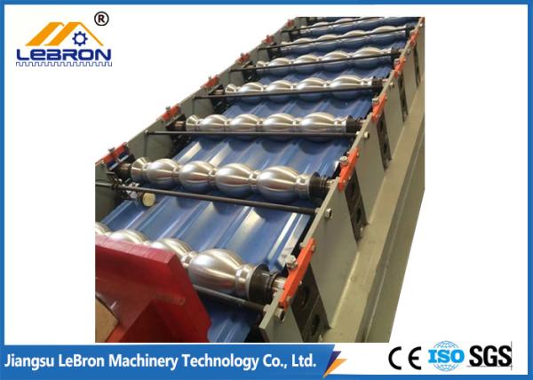 15-20m/min Glazed Roof Tile Roll Forming Machine For Industrial / Civilian Constructions