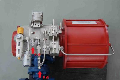 Scotch Yoke Pneumatic Actuator Nodular Cast Iron Material CE Approved