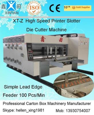 Corrugated Carton Box Multi Color Flexo Water Ink Printer Slotter Die Cutter Machine