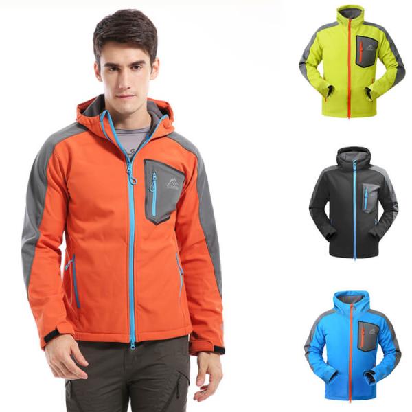 Camping Trekking Waterproof Hiking Coat Multiple Colors Zipper Closure Warm