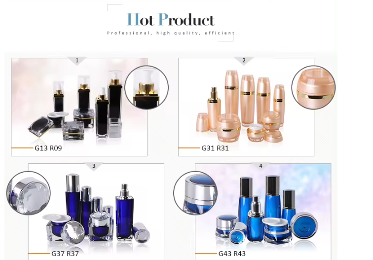 Manufacturer Plastic Skin Care Container Cosmetic Cream Bottle /Jar 15g 30g 50g