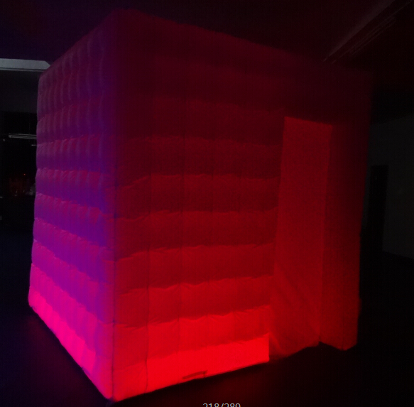 Inflatable Photo Booth Hire LED Photobooth Inflatable White Photo Booth Lighting Tent With 210 D Oxford Color
