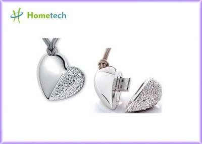 commande en cristal d'instantané d'USB du coeur 1GB/2GB/8GB, épousant la commande de bâton d'USB de diamant