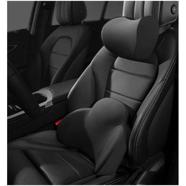 Oblong Memory Foam Backrest Cushion for Car or Office Ergonomic Lumbar Support Pillow