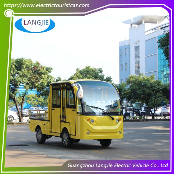 5-местный синий экологичный электрический грузовой автомобиль с высокочастотным