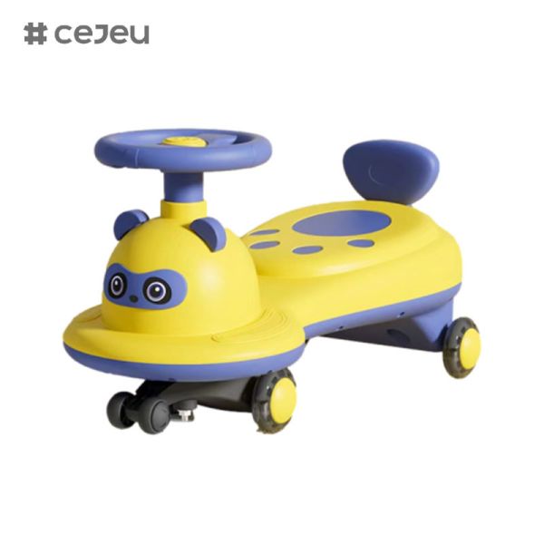 Детская автомашина 2-6 лет детский универсальный йо-автомобиль, форма панды, может сидеть и скользить, безмолвный флеш-колесо анти-rollove