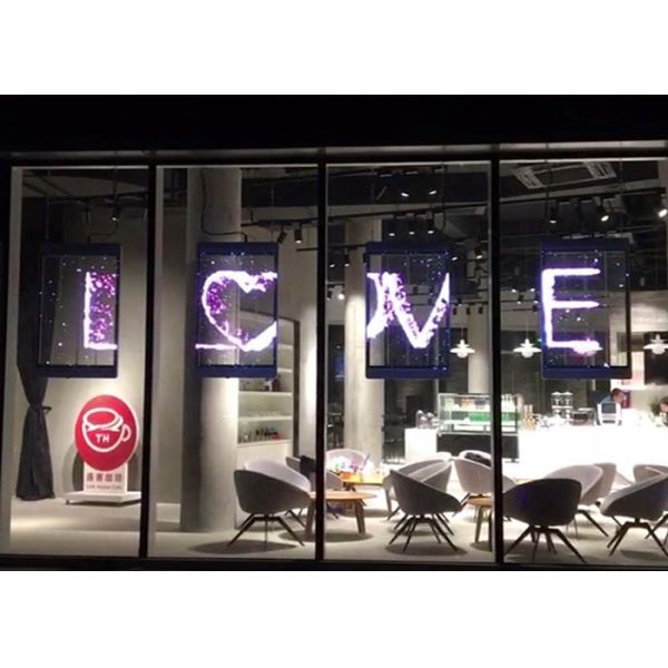 HD, Vivid Effect, Customized Transparent LED Display Screen for Windows Glass Ads