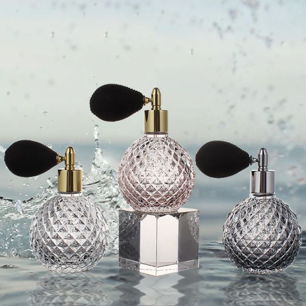 100ml Glass Cosmetic Containers Design Airbag Glass Perfume Spray Bottle