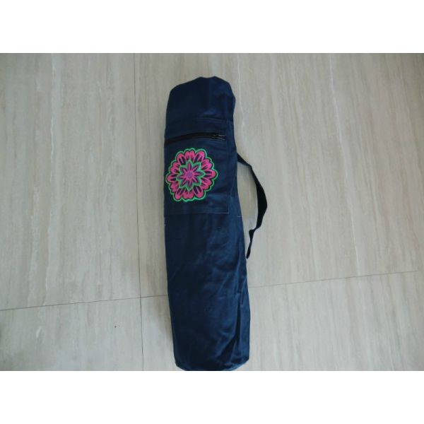 Canvas yoga bag with pattern/Patterned yoga mat bag