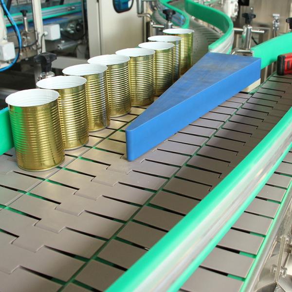 Rubber Plastic Straight Flat Top Conveyor Chain With Top Attachment Custom Food Packaging Line