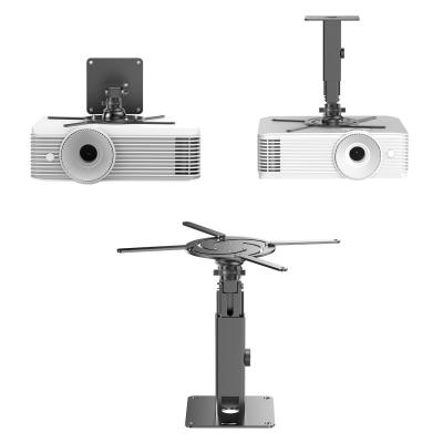 Full Motion Projector Ceiling Mount Adjustable Height Extendable Projector Mount Gray