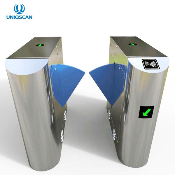 Stainless Steel 304 Brush Motor Flap Barrier Gate Automatic Flap Turnstile