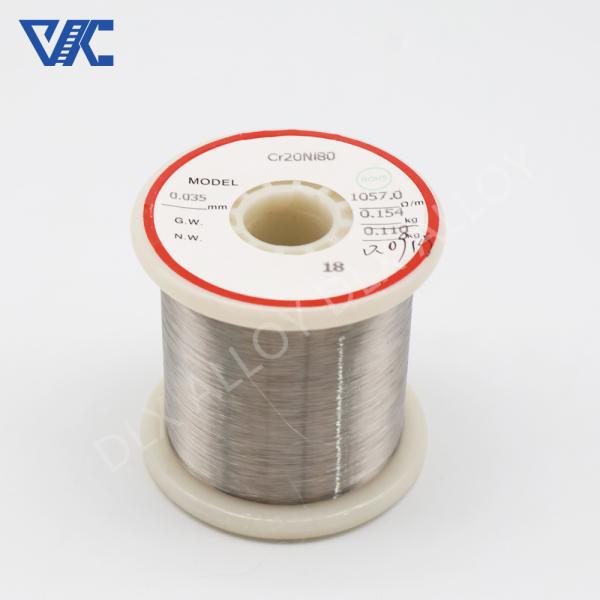 Nicromo elétrico da liga da resistência do cromo do níquel Ni80 2080 fios de aquecimento para a fornalha