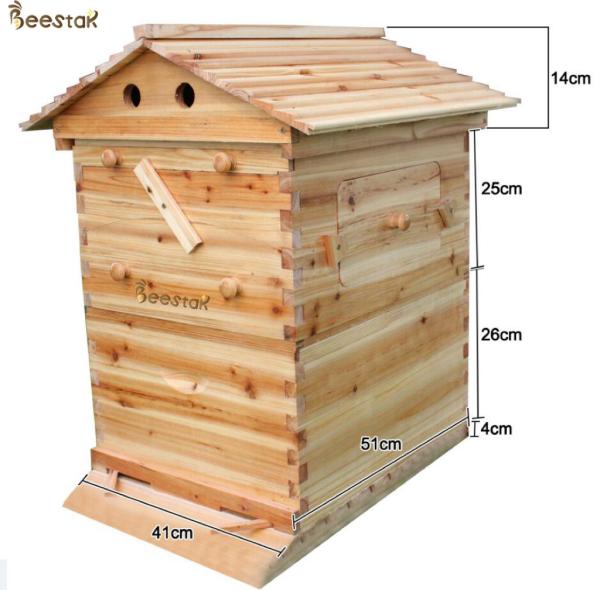 Chinese Fir Wood Beehive And Frame With Automatic Honey Flow For Beekeeping Requirements