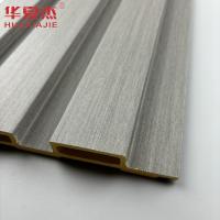 Vente en gros de panneaux muraux en wpc gris foncé, grains de bois, panneaux en wpc flottés, décoration intérieure de murs