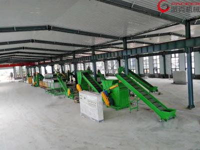 Industrial Plastic Film Washing Line Fully Automated 80KW 3%-5% Final Moisture