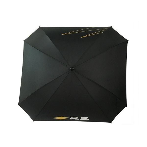 Зонтики гольфа квадратной черноты формы выдвиженческие с логотипом шелковой ширмы Понге