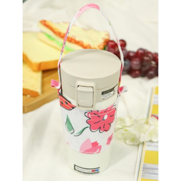 Water Cup Cover Heat Insulation Fall Protection Cotton Tote Bag