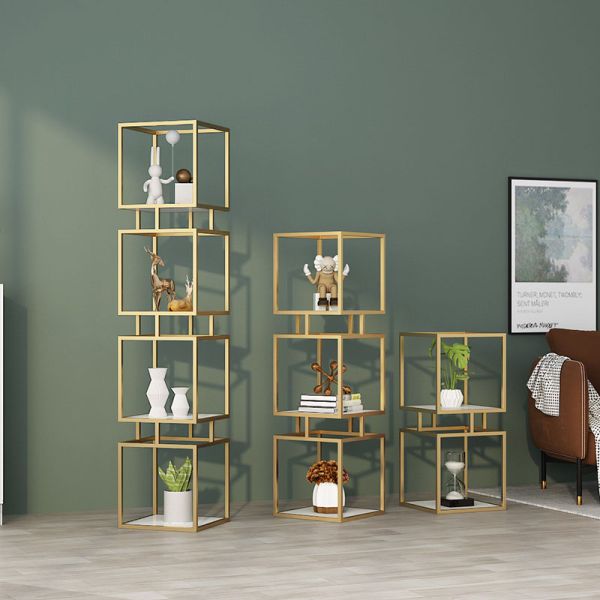 Big Metal Display Stand for Cubic Makeup Storage Eco-friendly Secondary Storage Boxes
