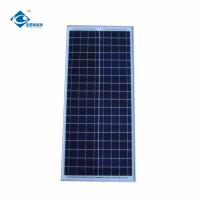 Panneau résidentiel photovoltaïque solaire ZW-35W d'énergie solaire du panneau 35W 18V de poly silicium pour le petit système de panneau solaire