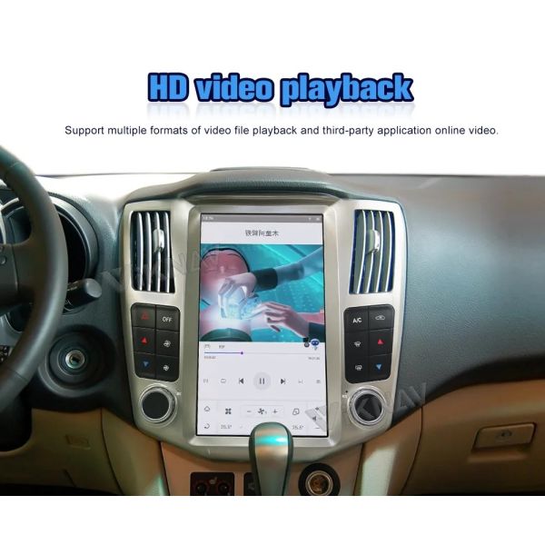 12.1 дюймовый сенсорный экран Автомобильное радио Для 2004-2008 Lexus RX Серии Навигация GPS Мультимедийный проигрыватель Беспроводная Carplay 4G