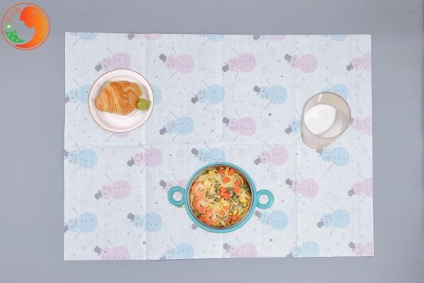 Food Grade Disposable Sticky Placemats OEM Foldable With Fun Designs