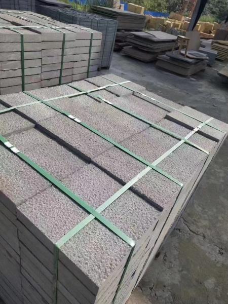Dark Grey Natural Sandstone Tiles For Home Decoration 300x100mm