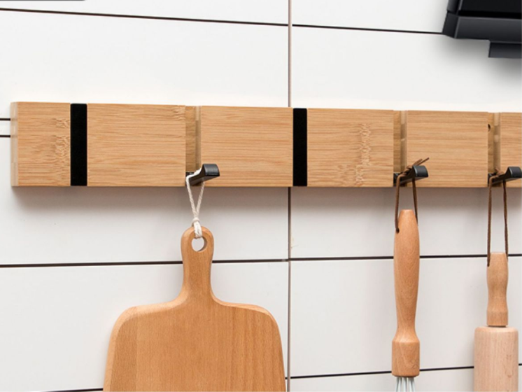 Wall Mounted Coat Rack Bamboo Wall Coat Rack Hooks Coat Hat Hanger Hooks Over Door Bathroom Hook Hanger