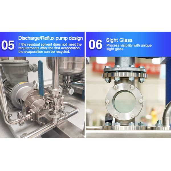 CIP Rising Film Evaporator Toption China Stainless Steel Evaporator