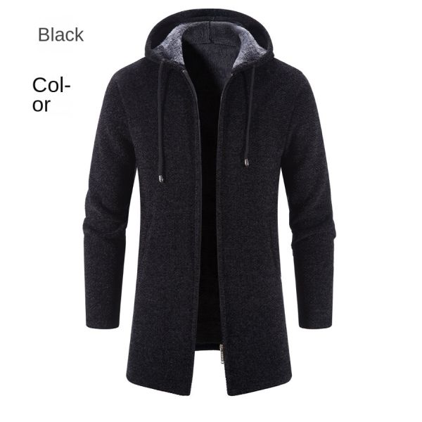 Upgrade Your Wardrobe Men's Chenille Print Cardigan Sweater Coat for Autumn and Winter