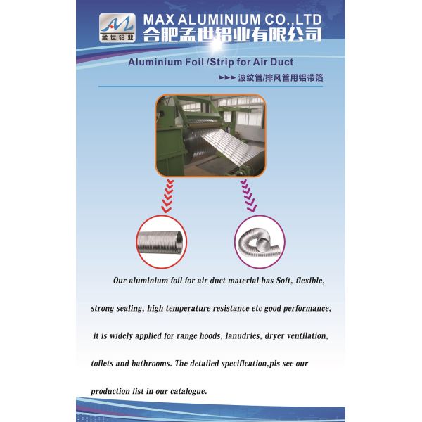 0.09MM - 0.15MM Industrial Aluminum Foil Temper O For Flexible Air Duct