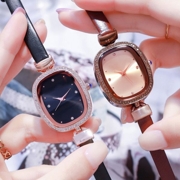 Rhinestone Watches With Diamonds Womens 3ATM Waterresistant 10mm