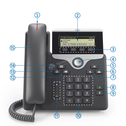 CP-7811-K9, Cisco 7800 Series IP Phone, 1 Line, G.722 Codec, PoE Support