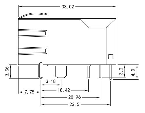 85793-1006 СИД 1000басе-т Рдж45 Пиноут ЛПДЖК0038АХНЛ Джека 1кс1 гигабита магнитное