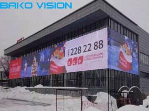 P15 P31 Building Video Wall Curtain LED Display 4000-8000CD/Sqm With Strong Unit