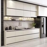 Minimizmo Mobiliário de cozinha de laca fornecedor com painel de MDF Shaker