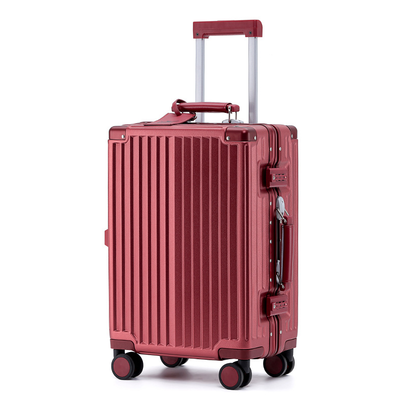 20in Business Travel Luggage Suitcase Silent Wheels Aluminum 24 Inch Suitcase
