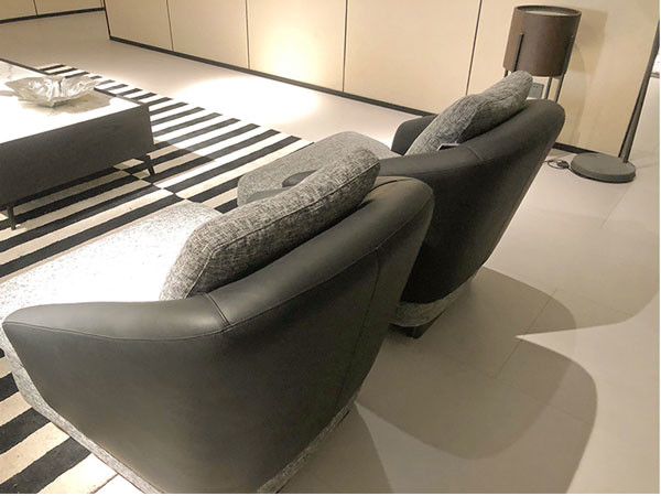 Серый цвет итальянские 78cm стула акцента Wingback софы Seater черного серого цвета высокий задний одиночный