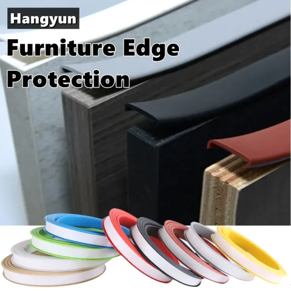 Furniture Soft TPE PVC U-Shaped Veneer Edge Banding Strip Edge Trimming Tape for Table Desk Cabinet