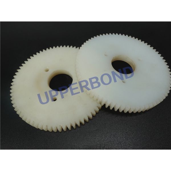 Pièces de rechange de plastique de vitesse de couleur blanche de machines de tabac