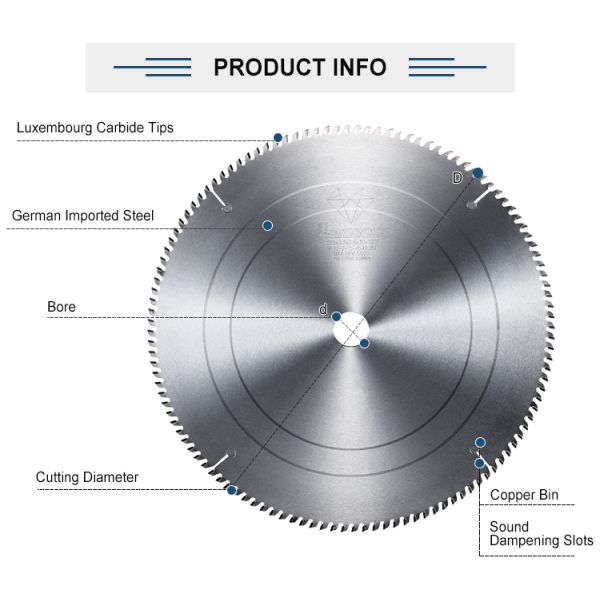 OEM Carbide Industrial Circular Saw Blades for Non Ferrous Metal Cutting