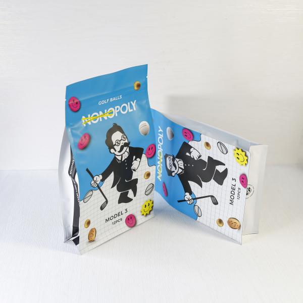 Reusable Eight Sided Sealing Bags For Sporting Goods Packaging With Recyclable Materials Bulk Orders Discounts.
