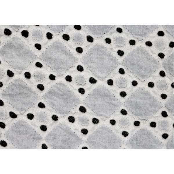 На всем швейцарская ткань шнурка вышивки хлопка отверстии с хлопчатобумажной пряжей оригинала 100%