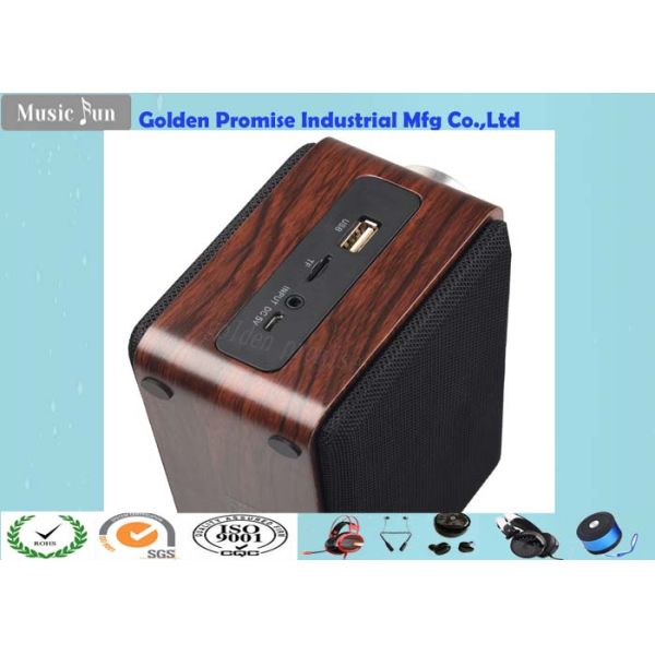 Walnut Bluetooth Speaker Wooden Box 68mm Horn Home Stereo Speakers 5W