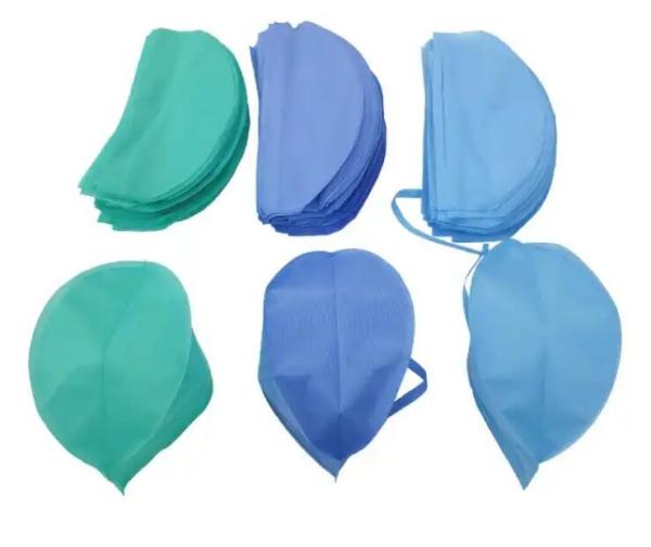 Disposable nonwoven Surgical cap DISPOSABLE NURSE SURGICAL HEADCAP NON WOVEN CAP BOUFFANT HAIR NET SHOW