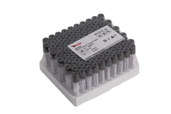 Glass Or PET Sodium Fluoride Glucose NaF Tube 10ml Glucose Grey Top Blood Test