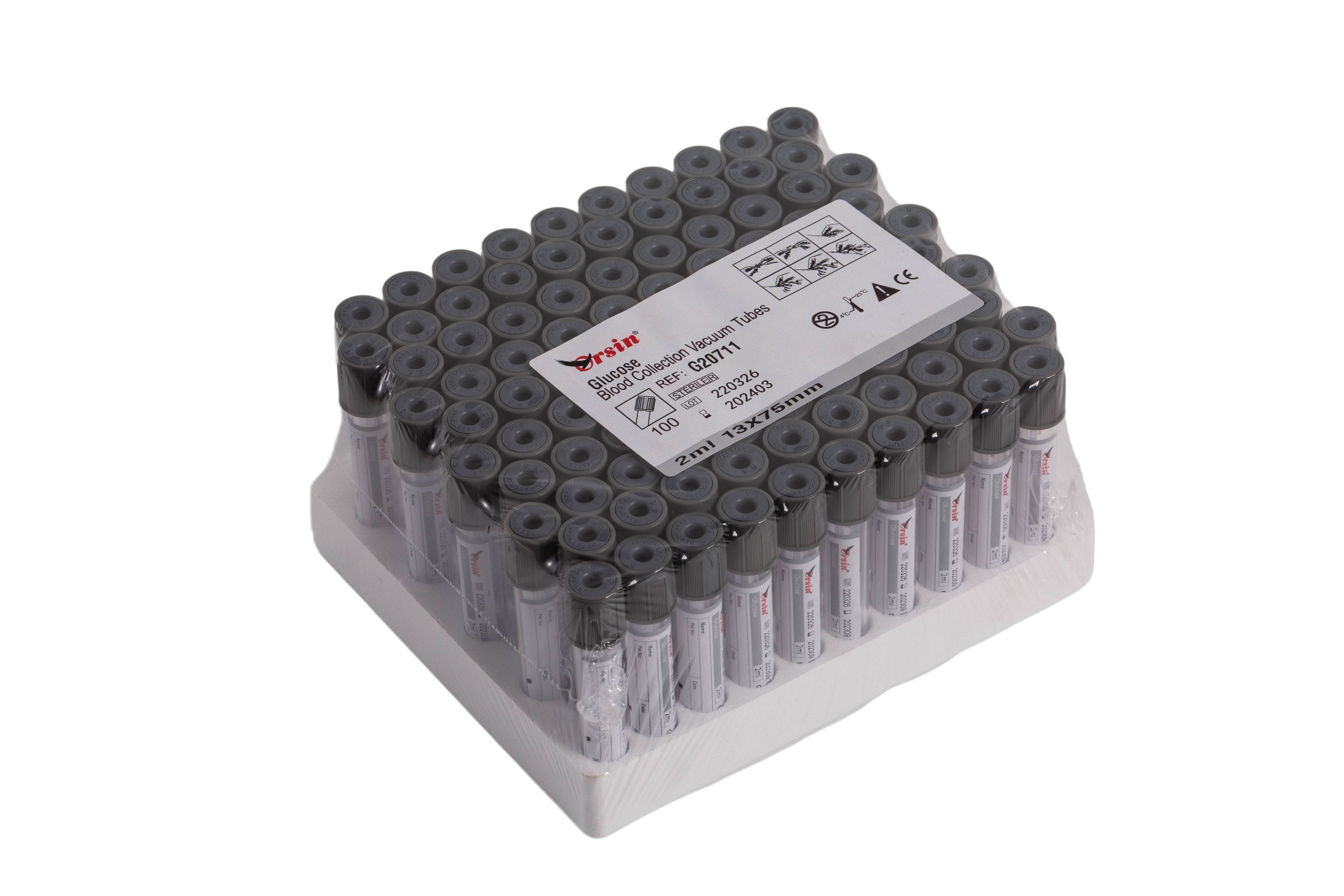 PET Fluoride Blood Tube 7ml 8ml Sodium Fluoride Potassium Oxalate Blood Tube